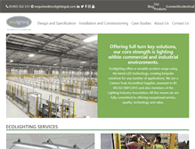 Tablet Screenshot of ecolightinguk.com